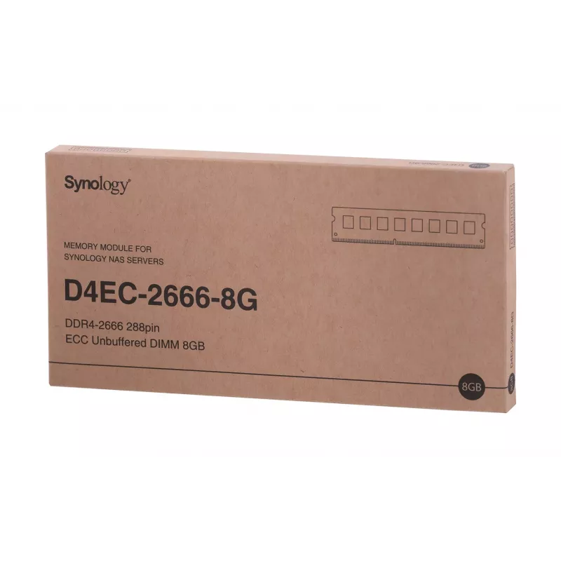 Synology - DDR4 - moduuli - 8 GB - DIMM 288-PIN - 2666 MHz / PC4-21300 1.2 V puskuroimaton ECC
