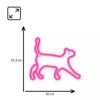 Koristeellinen neon-LED-valo MANTA SNL70PK Style Neon Lights CAT 2 pinkki (malli SNL70PK)
