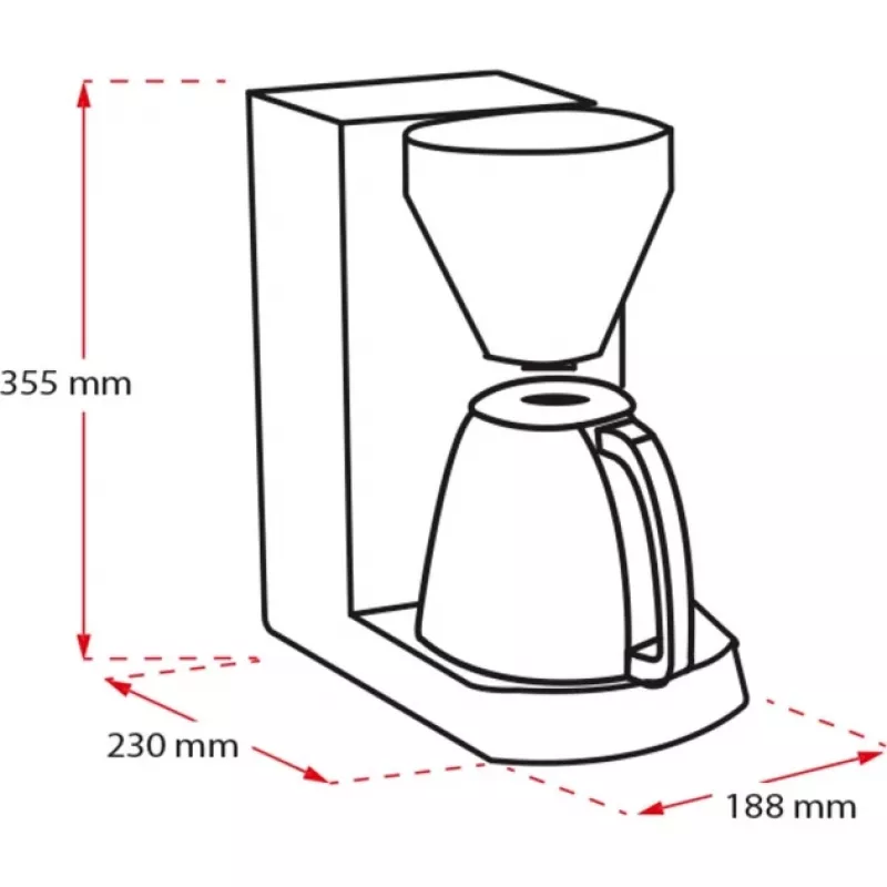 MELITTA Enjoy Therm - kahvinkeitin - 12 kupillista