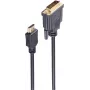 shiverpeaks ®-BASIC-S -HDMI-pistoke - DVI-D (24+1) pistoke, kullatut kontaktit, 7,5 m (BS77487)