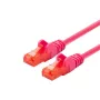 LOGON TCU66U070M Cat6 U/UTP -kytkentäkaapeli, 7 m, magenta