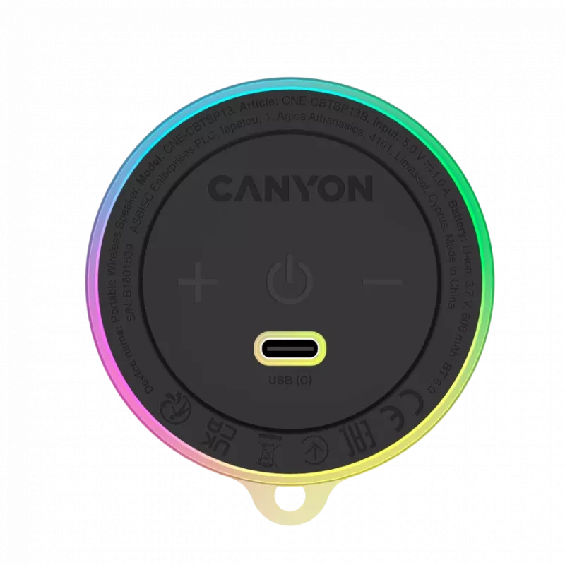 CANYON magneettinen BT-kaiutin OnMove 13 5W musta