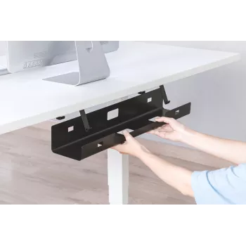 Digitus DA-90450 kaapelinhallintakouru 600x135x108mm musta teräs 1