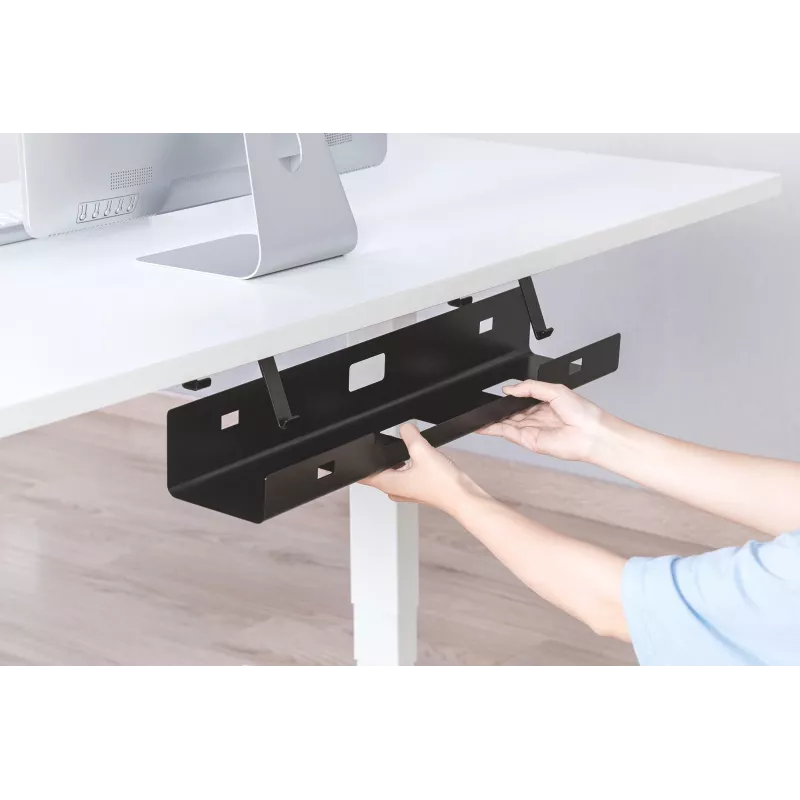 Digitus DA-90450 kaapelinhallintakouru 600x135x108mm musta teräs 1