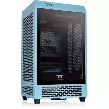Thermaltake The Tower 200 turkoosi karkaistu lasi