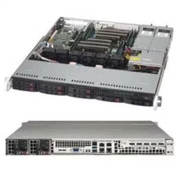 Super Micro Supermicro SC113M FAC2-R804CB - räkkiasennus - 1U - ATX - SATA/SAS - hot-swap 800 wattia - musta (CSE-113MFAC2-R804CB)