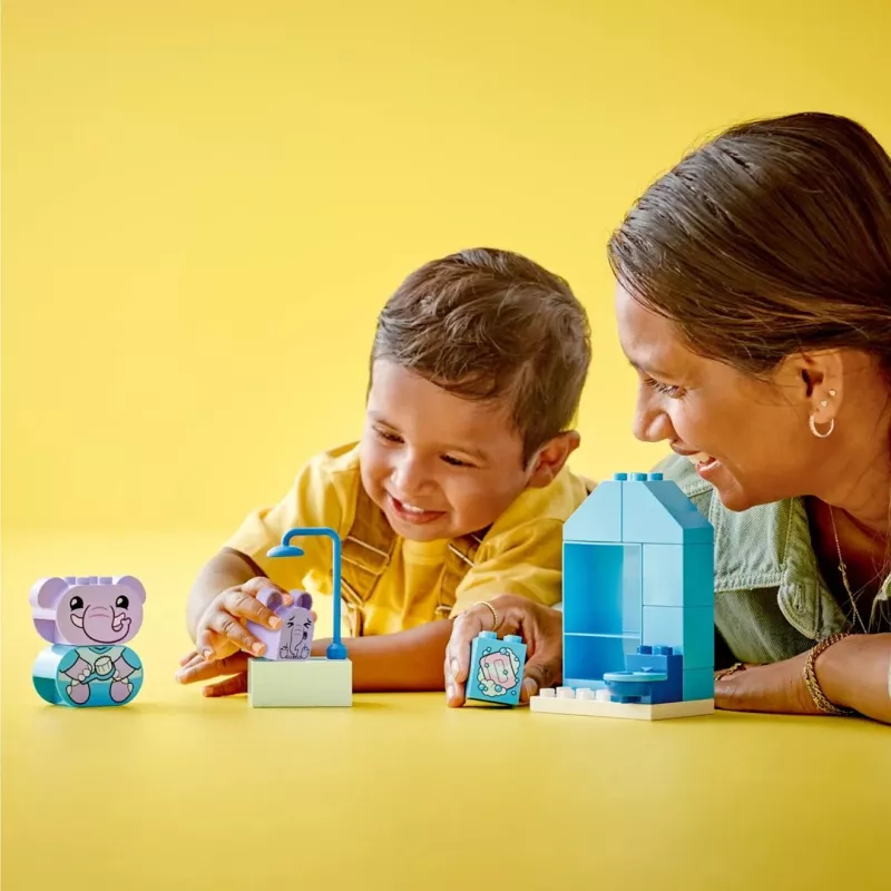 LEGO DUPLO kylpyhauskasetit 10413 — kylpyleikkisetti taaperoille, 15 osaa, suositeltu ikä 1,5+