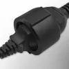 Verkkosovitin QOLTEC IEC 320 C14 - ranskalainen pistoke, 0,15 m kaapeli