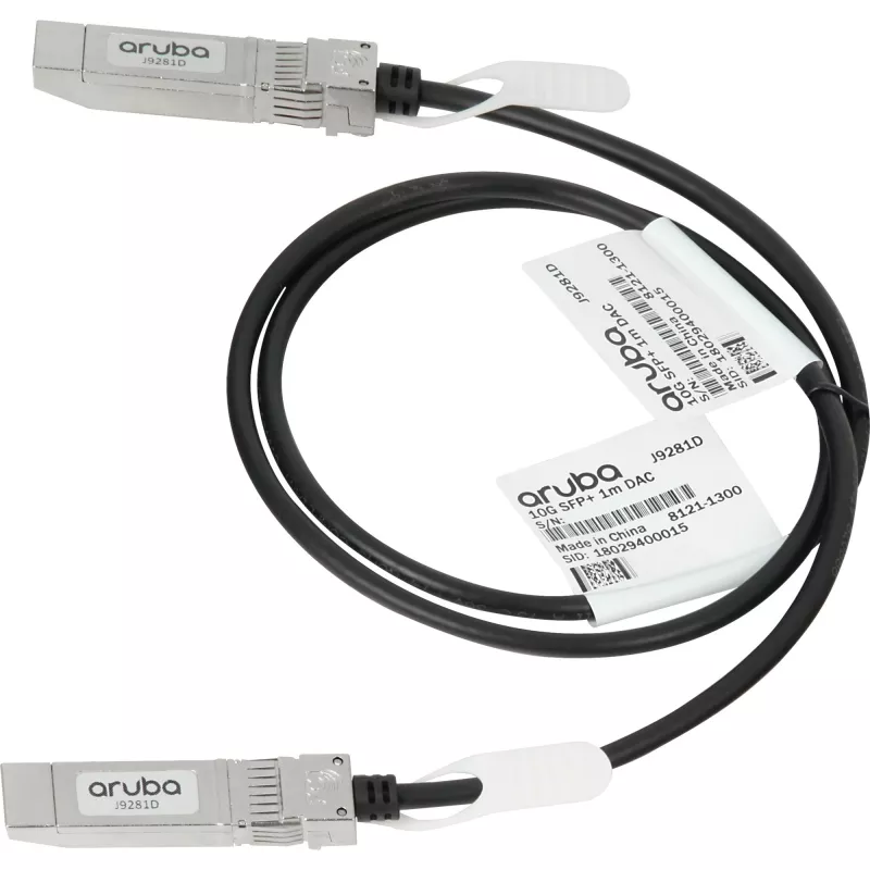 HPE 10G SFP+ to SFP+ 1m Direct Attach Copper InfiniBand-kaapeli SFP+ musta