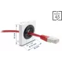 Läpivientikappale DELOCK Easy 91075, 23 mm halkaisija, kaapeliläpivienti työpöydälle/kaapille