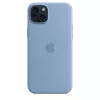 Apple iPhone 15 Plus silikonikuori MagSafe-yhteensopiva - talvisininen