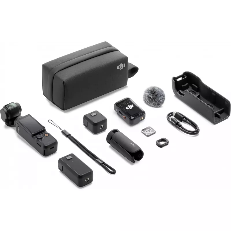 DJI Osmo Pocket 3 Creator Combo – 1 CMOS gimbal-kamera, 4K/120fps, 2 OLED kosketusnäyttö