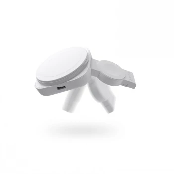 ZENS 2-IN-1 MAGSAFE + WATCH TRAVEL CHARGER valkoinen