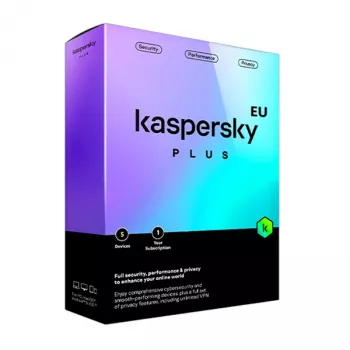 Kaspersky Plus | 5 laitetta | 1 vuosi | EU