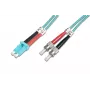 DIGITUS Professional - verkkokaapeli - LC monimuoto (M) - ST monimuoto (M) - 1,0 m - kuitu - 50/125 mikrometriä - OM3 - halogeeniton, taittosuojalla