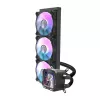 Darkflash CPU-vesijäähdytys DV360S 360 mm jäähdytin, RGB-valaistus, musta