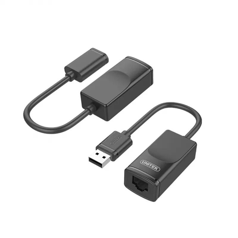 Verkkokaapeli UNITEK Y-UE01001 telakka/porttitoistin USB 3.0 60 m musta