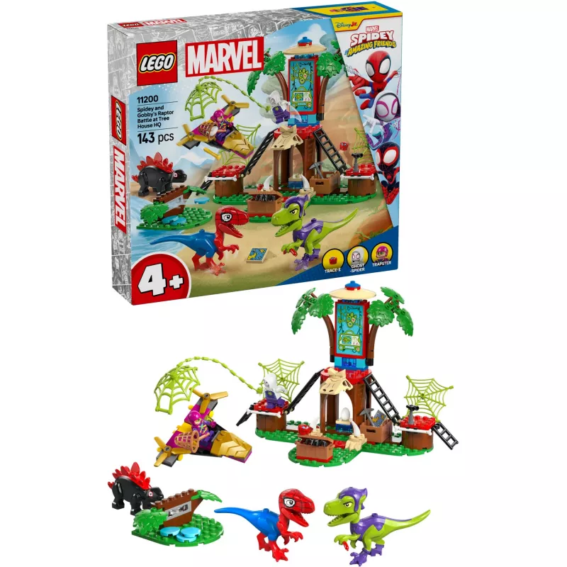 LEGO MARVEL 11200 Spidey ja Gobby raptoritaistelu puumaja-päämajassa