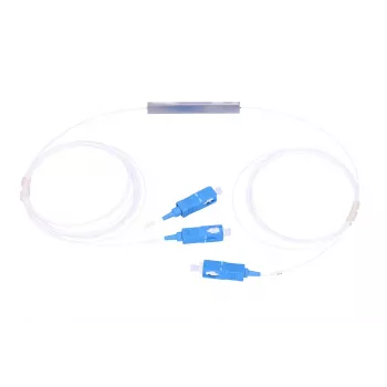 Kaapelinsplitteri Extralink Splitter 1:2 PLC SC/UPC 900 µm 1,5 m kaapelilla (sininen/valkoinen, PVC)