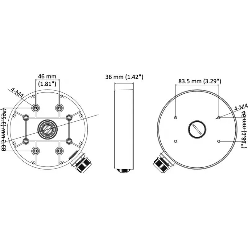 HIKVision DS-1280ZJ-DM55 asennusrasia