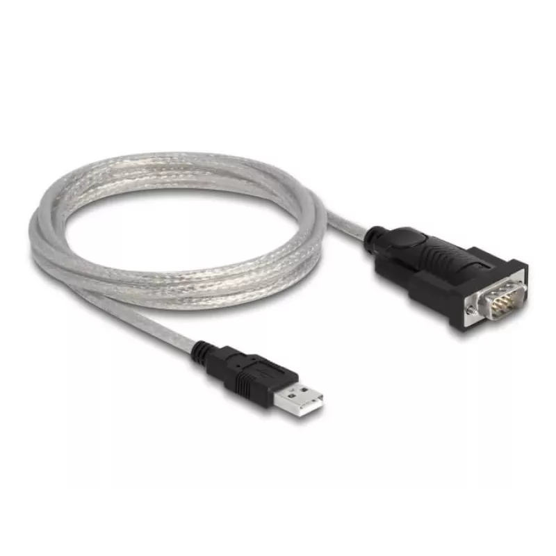 DeLOCK sovitin USB 2.0 Type-A - sarjaportti RS-232 D-Sub 9 + D-Sub 25