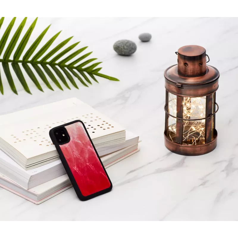 Älypuhelinkotelo iKins iPhone 11 — Pink Lake mustin korostuksin