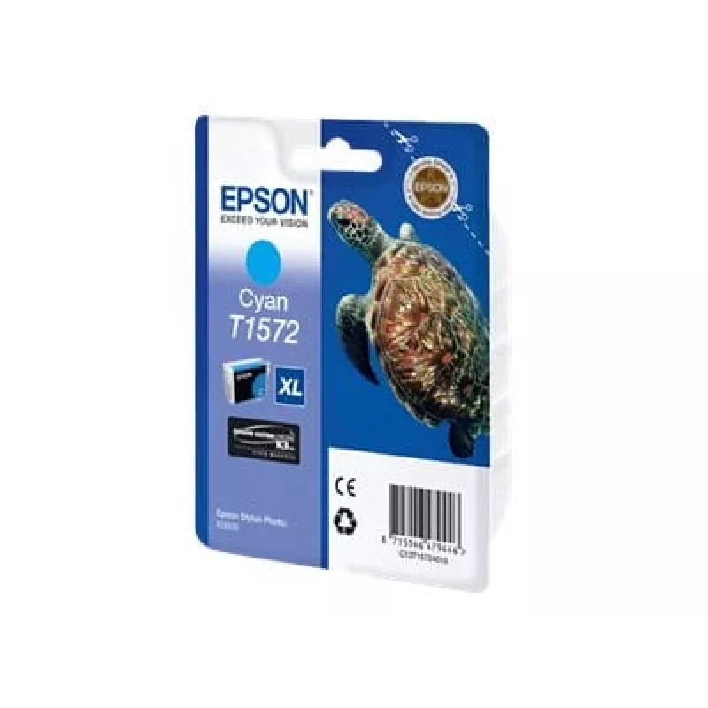 Mustepatruuna Epson T1572 syaani
