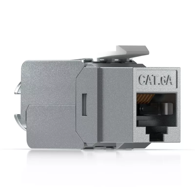Keystone Jack Ubiquiti UACC-Keystone-Jack-C6A RJ-45 litteä metallinen