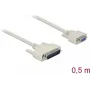Sarjakaapeli DELOCK 86909, D-Sub 25-napainen - D-Sub 9-napainen, beige, 0,5 m