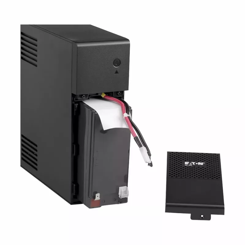Eaton 5S 700i UPS-laite, Line-Interactive, 700 VA / 420 W, 6 AC-pistorasiaa, USB, tower, musta