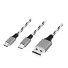 LogiLink CU0202 USB-kaapeli USB 2.0 1,2 m USB A USB C/Micro-USB A harmaa