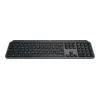 Logitech MX Keys S 920-011589 langaton täysikokoinen näppäimistö, Bluetooth LE / Logi Bolt, taustavalaistu, ladattava USB-C:llä, QWERTY US International, ranteentuella, grafiitti