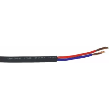 Omnitronic 3030021L kaiutinkaapeli 2x2,5 mm², 50 m, musta