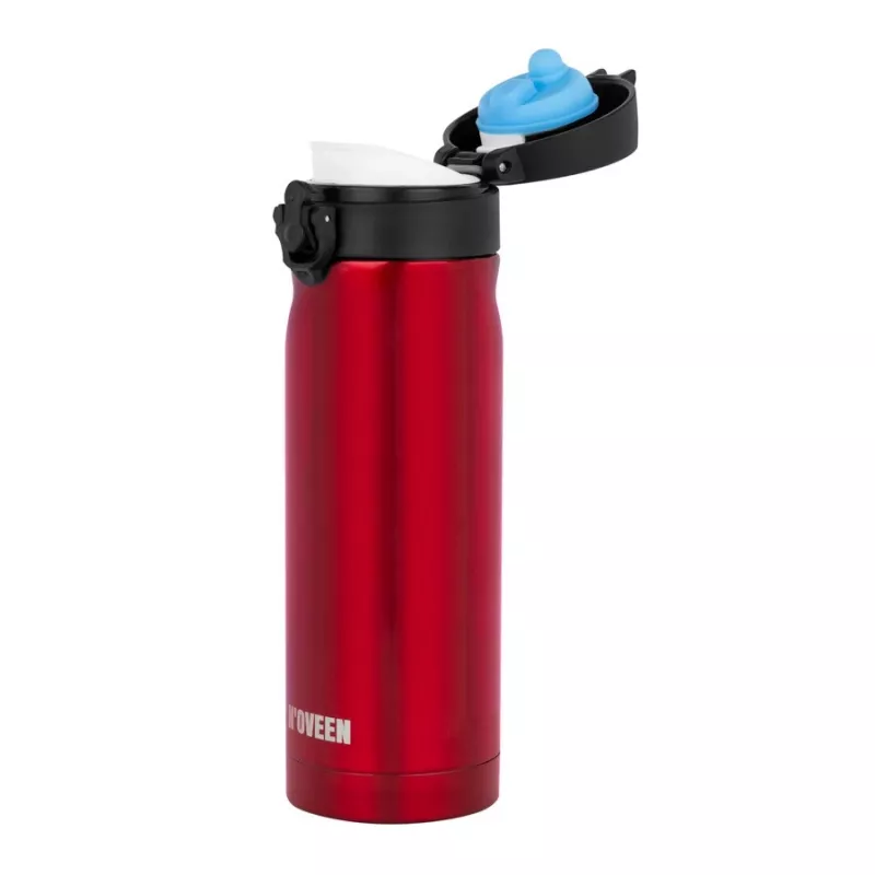 Termospullo NOVEEN TB825 400 ml – eristetty ruostumaton teräsjuomapullo, punainen