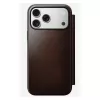 Nomad Modern Leather Folio -puhelinkotelo iPhone 17 Pro Max — ruskea, nahka, 6,3