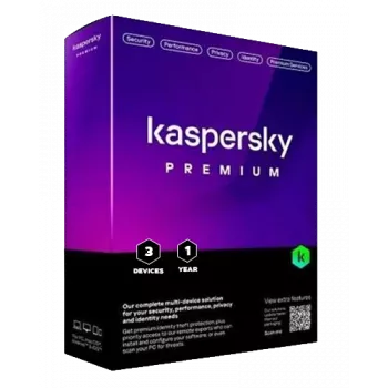 Kaspersky Premium + asiakastuki | 3 laitetta | 1 vuosi | EU