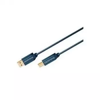 ClickTronic 3 m USB 2.0 A/B m/m 3 m USB A USB B sininen USB-kaapeli (70097)
