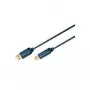 ClickTronic 3 m USB 2.0 A/B m/m 3 m USB A USB B sininen USB-kaapeli (70097)