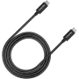 CANYON UC-44, kaapeli, U4-CC-5A1M-E, USB4 Type-C - Type-C -kaapeli 40G 1 m 5A 240W (ERP) E-MARK, CE, ROHS, musta