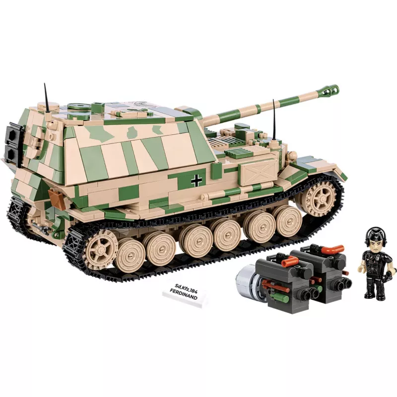 Cobi Historical Collection WWII SD. ajoneuvo. Ferdinand panssarivaunu, monivärinen