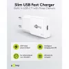USB-C PD GaN ohut pikalaturi (30 W) (valkoinen)