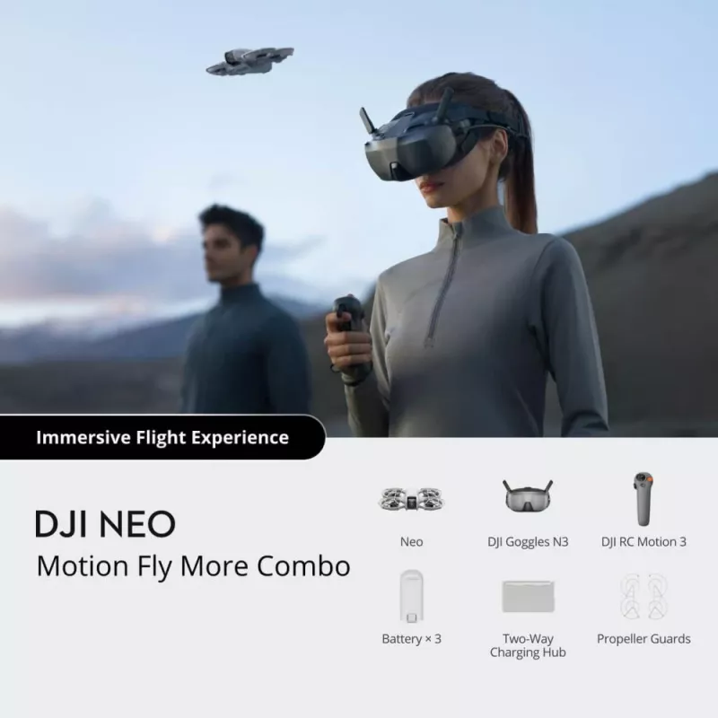 nelikopteri DJI Neo Motion Combo 4 roottoria 12 MP 3840 x 2880 pikseliä