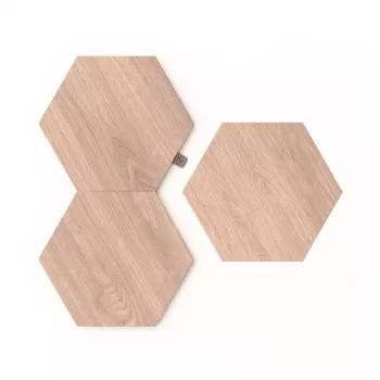 Tunnelmavalaistus Nanoleaf Elements puukuvio Hexagon laajennuspaketti 3 kpl