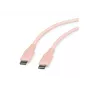 ROLINE USB 2.0 -kaapeli C-C ST/ST silikoni 60W 1m pinkki - kaapeli - digitaali/data (11.02.9122)