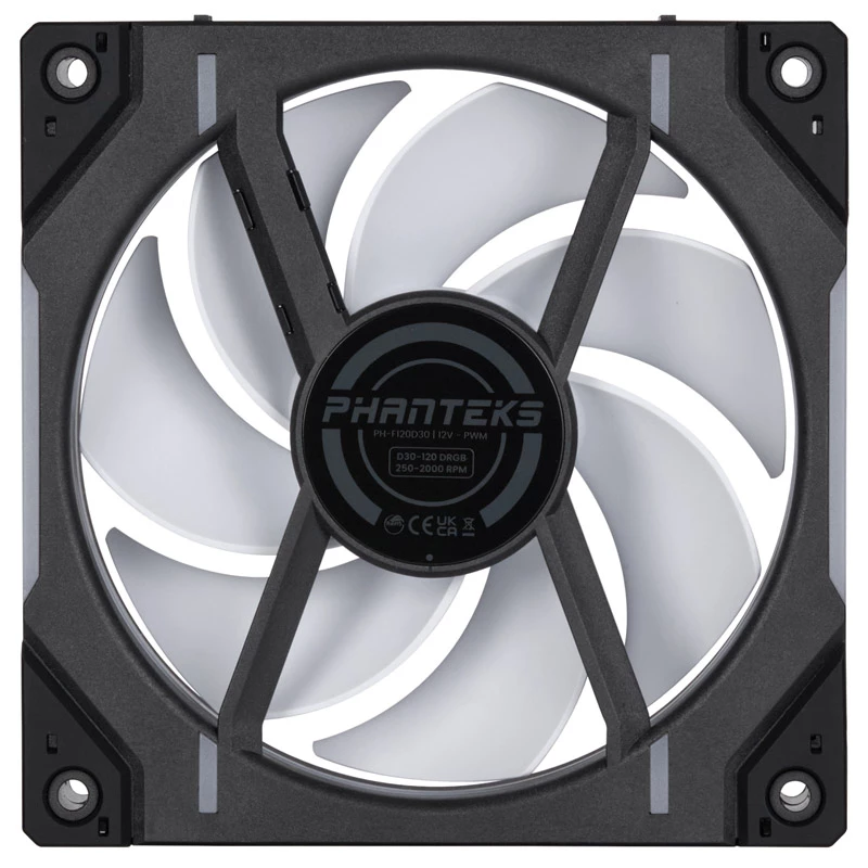 Tuuletin Phanteks D30 12 cm musta