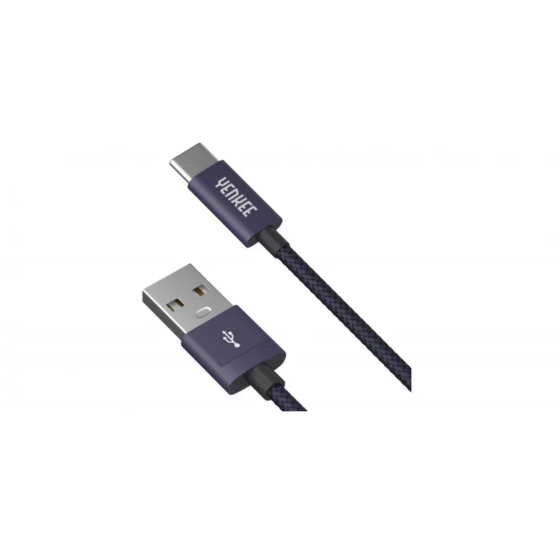 Kaapeli YENKEE YCU 301 BE USB-A 2.0/USB-C 1m lila