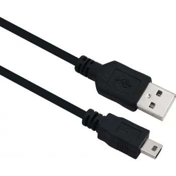 USB-kaapeli Helos 288315 USB 2.0 2 m USB A Mini-USB B musta