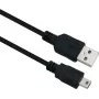 USB-kaapeli Helos 288315 USB 2.0 2 m USB A Mini-USB B musta