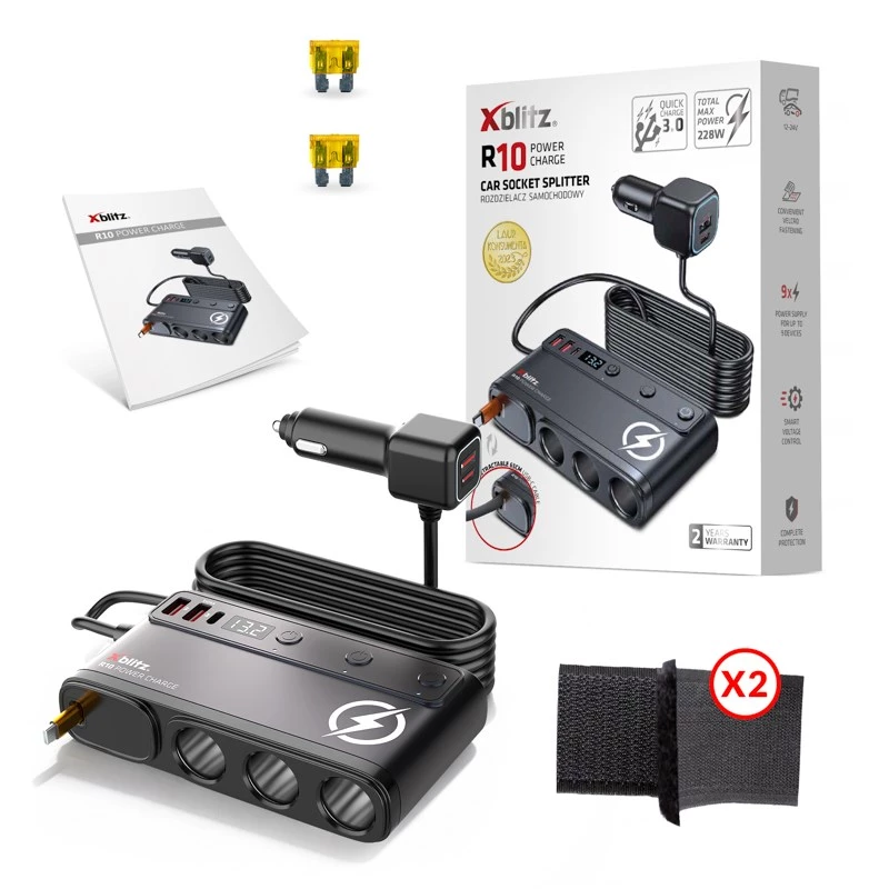 Xblitz R10 Power Charge autopistorasian jakaja