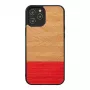 man and wood -suojakotelo iPhone 12 Pro Max — Herringbone Azalea musta